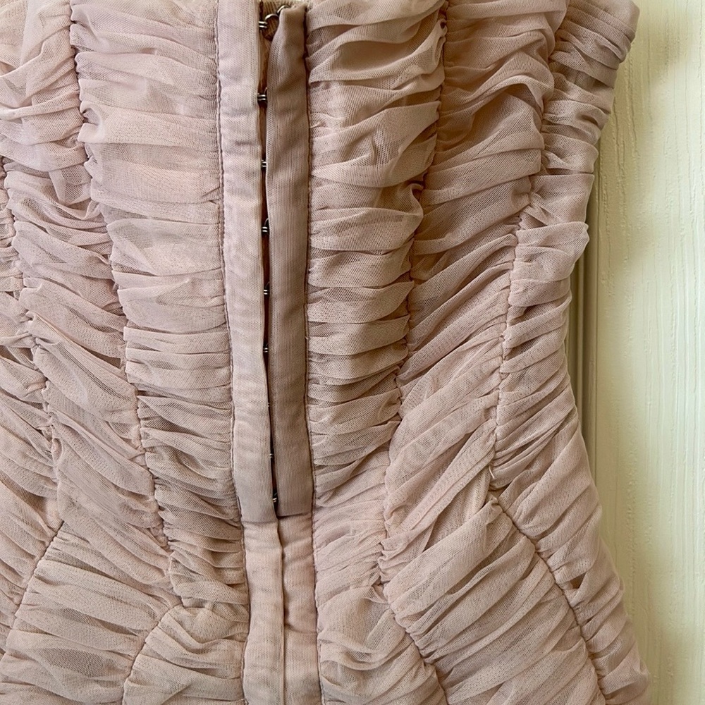 Cate - Crystal Ruched Mesh Mini Dress - Picture 6 of 7